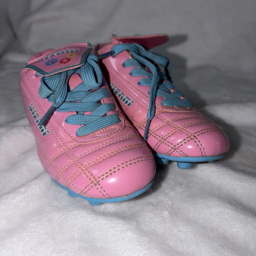 Girls Vizari‎ Pink Soccer Cleats Size 11C Athletic Girl EUC